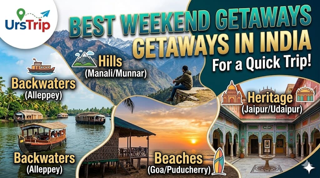 Best Weekend Getaways in India for a Quick Trip