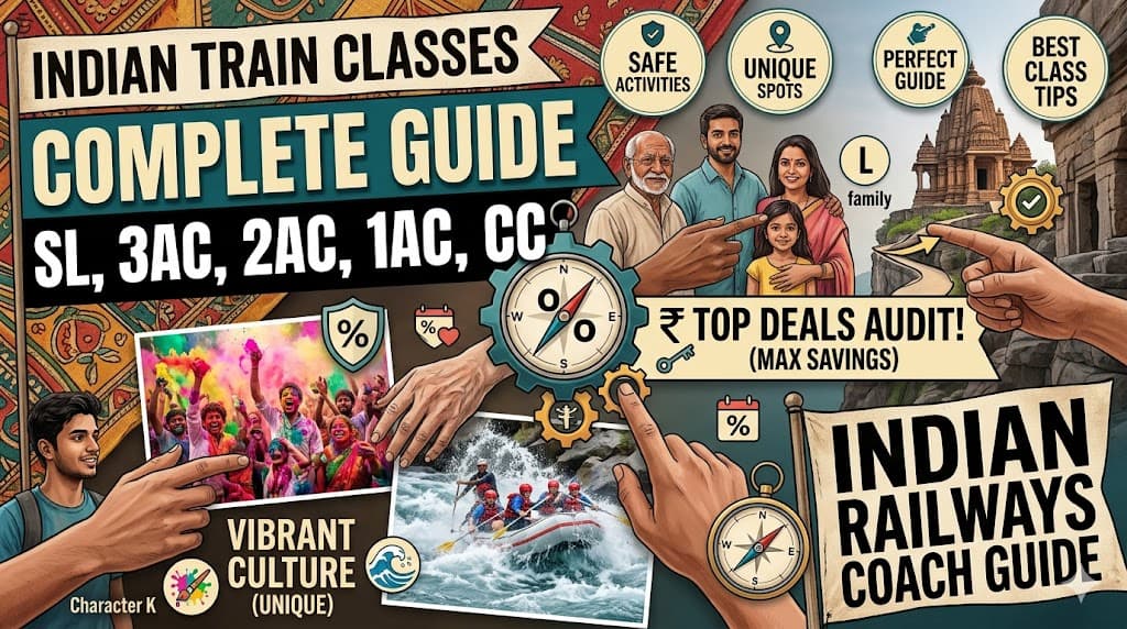 Indian Train Classes Explained (SL, 3AC, 2AC, 1AC, CC Guide)