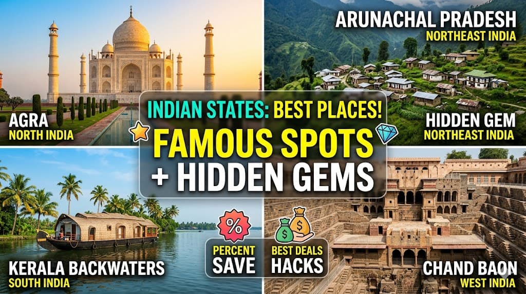 Best Places to Visit in Indian States (Famous Spots + Hidden Gems)